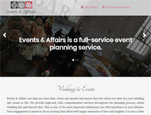 Tablet Screenshot of eventsaffairs.com